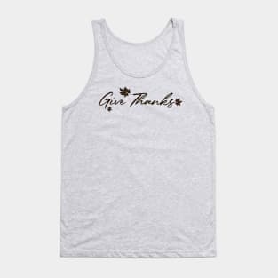 Giv Thanks -Thanksgiving Tank Top